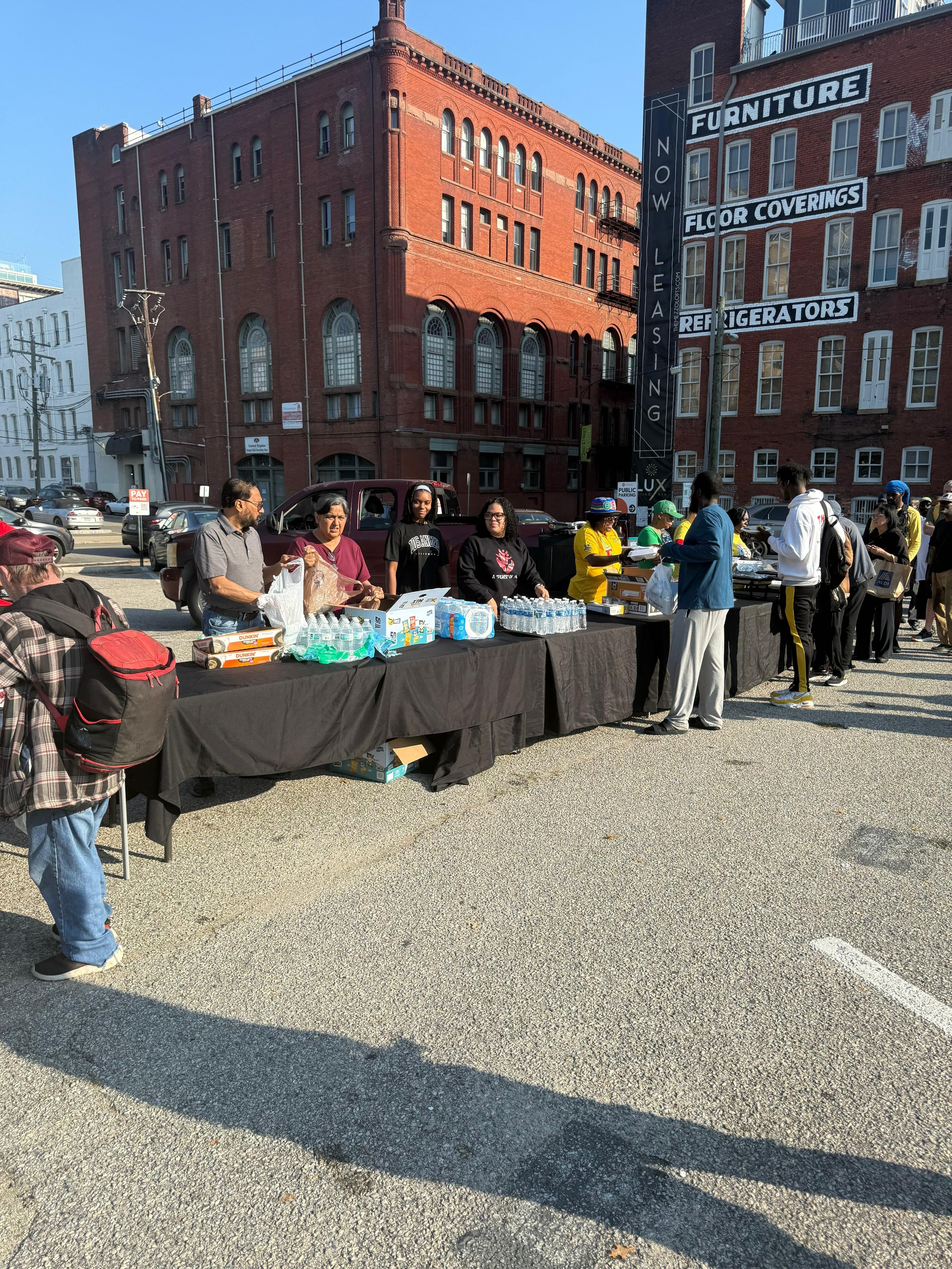 A Peace of Me volunteers serving the community